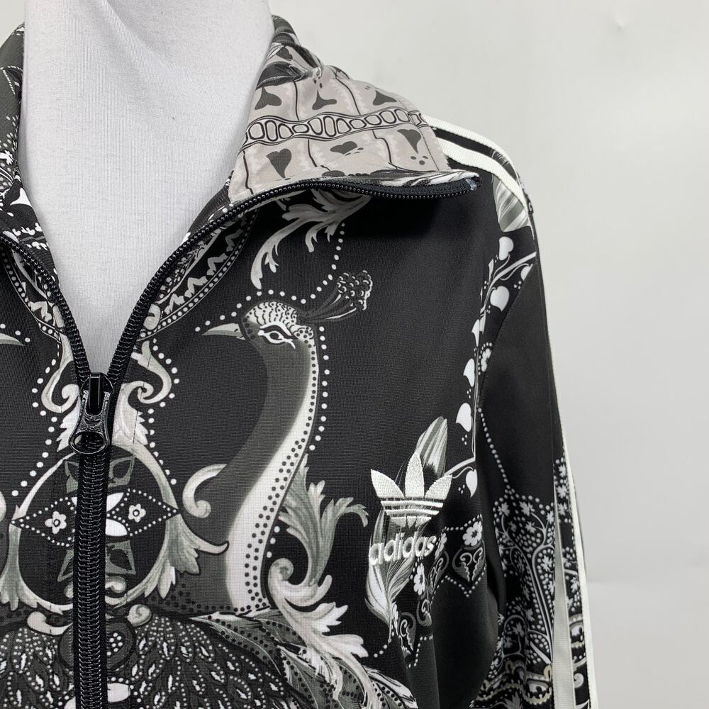 Adidas Jacket Women L Large Pavao Firebird Peacock Track All Over Print Athletic - Picture 3 of 13
